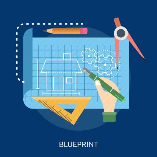 Art, blueprint, home, paper, pen, ruler, size icon - Download on Iconfinder