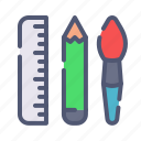 tool, pen, brush, ruler