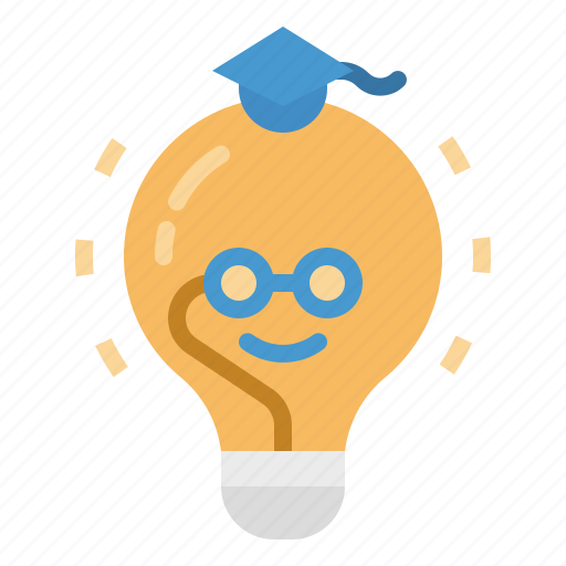Graduated, knowledge, lightbulb, study icon - Download on Iconfinder