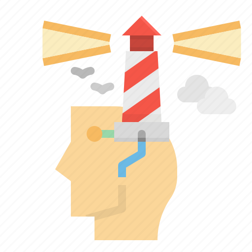 Brain, lighthouse, mind, strong, think icon - Download on Iconfinder