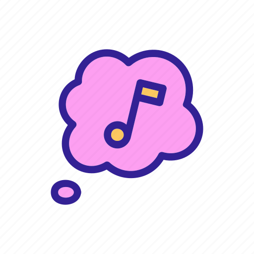 Contour, creativity, melody, music, silhouette, sound icon - Download on Iconfinder