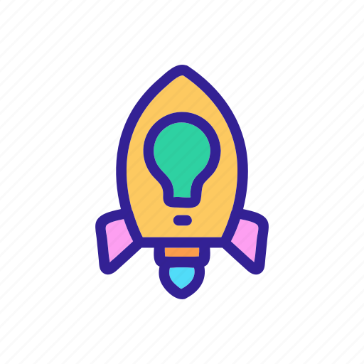 Cartoon, creative, creativity, development, launch, new, rocket icon - Download on Iconfinder
