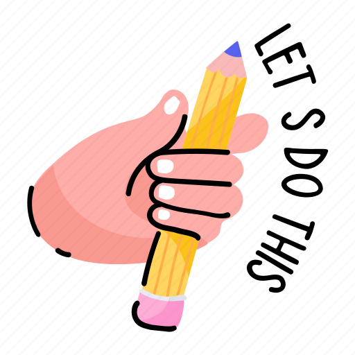 Write, stationery, pencil, edit, office supplies sticker - Download on Iconfinder