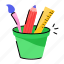 pencil pot, stationery pot, stationery case, stationery holder, stationery cup 