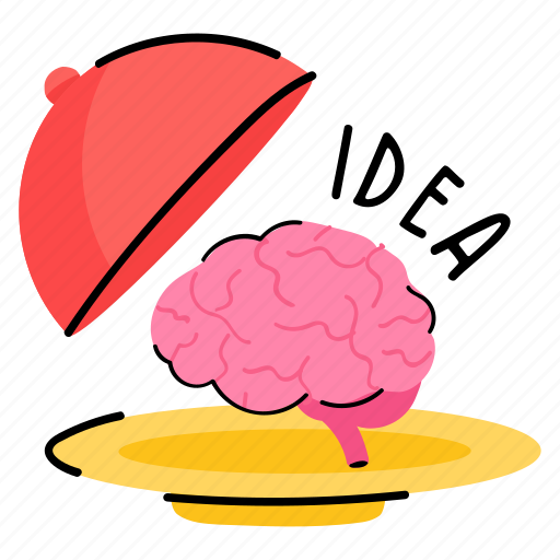 Masterminding, brainstorming, idea, brain idea, brain sticker - Download on Iconfinder