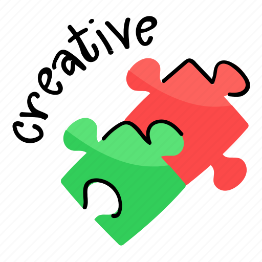 Collaboration, creativity, problem solution, solution, puzzle sticker - Download on Iconfinder