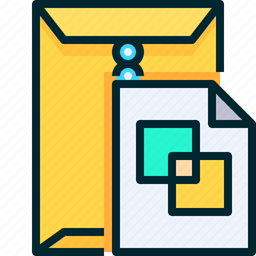 Portfolio, document, envelope, sketch, drawing icon - Download on Iconfinder