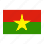 burkina, country, flag, national 