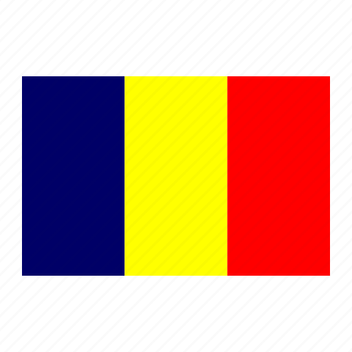 Chad, country, flag, national icon - Download on Iconfinder