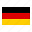 country, flag, germany, national 