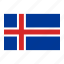 country, flag, flags, iceland 