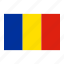 country, flag, national, romania 