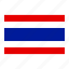 country, flag, national, thailand 