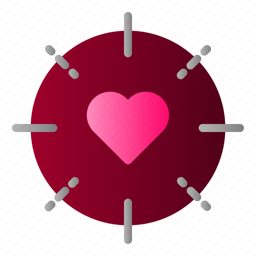 Heart, love, married, target icon - Download on Iconfinder