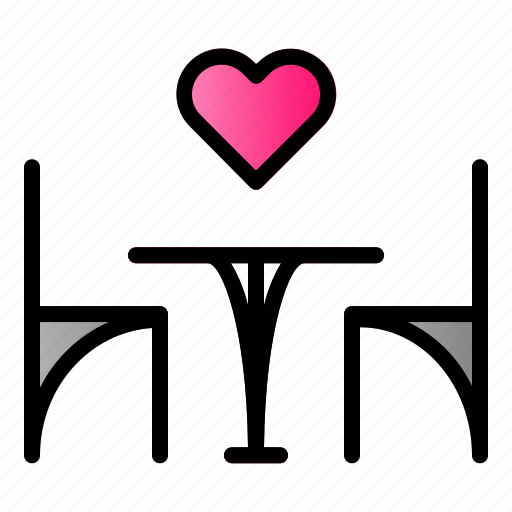 Chair, date, dinner, love icon - Download on Iconfinder