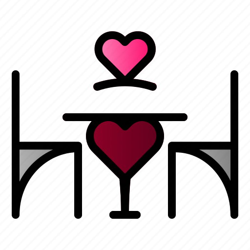 Chair, date, dinner, love icon - Download on Iconfinder