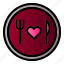 food, fork, knife, love 