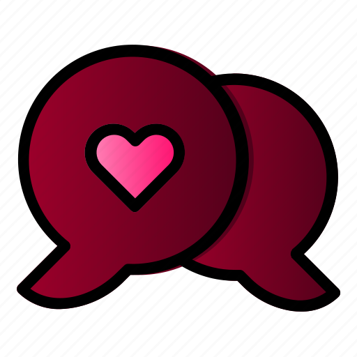 Chat, communication, heart, love icon - Download on Iconfinder