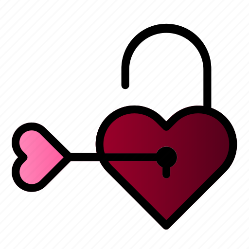 Heart, key, love, unlock icon - Download on Iconfinder