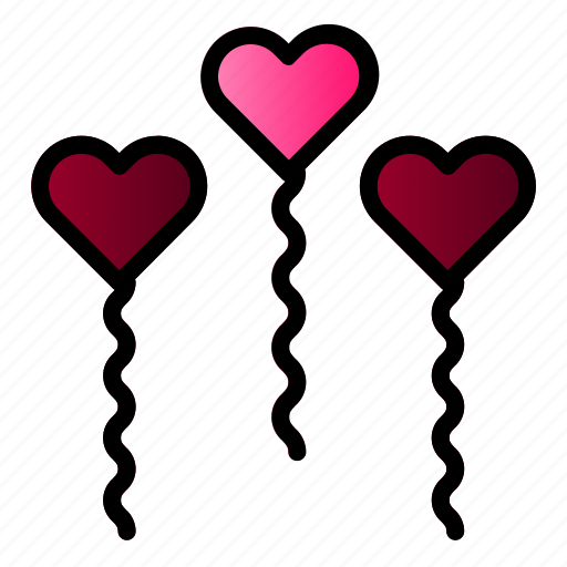 Ballon, heart, love, wedding icon - Download on Iconfinder