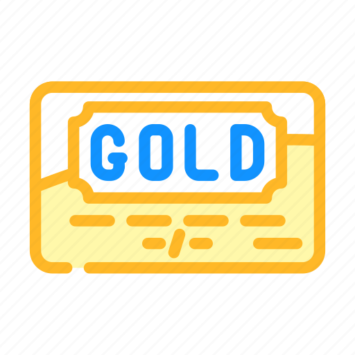 Gold, credit, card, bank, payment, business icon - Download on Iconfinder