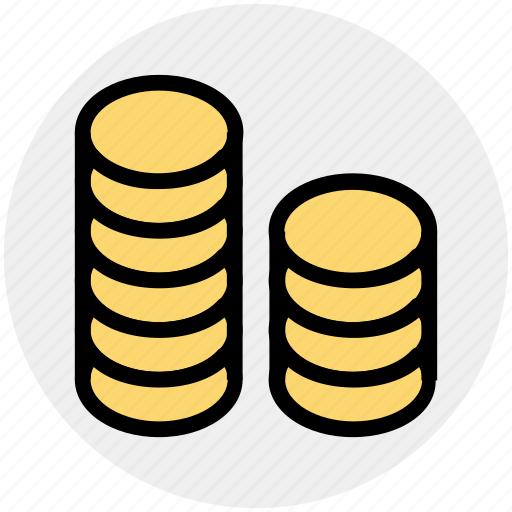 Cash, coins, currency, dollar, dollar coins, money icon - Download on Iconfinder