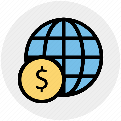 Dollar sign, financial network, global currency, global finance, network, worldwide icon - Download on Iconfinder