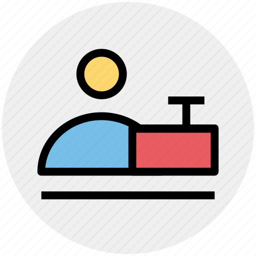 Desk, man, office, user, working, workplace icon - Download on Iconfinder