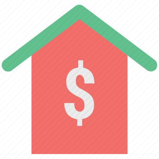 Bank, home, home with dollar, house, house with dollar, invest house, trade center icon - Download on Iconfinder