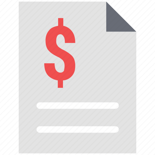 Contract, dollar paper, dollar sign on paper, financial paper, longterm, paper, payment paper icon - Download on Iconfinder