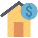 bank, home, home with dollar, house, house with dollar, invest house, trade center