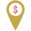 bank location, business map pin, finance area, gps, map pin, navigation 