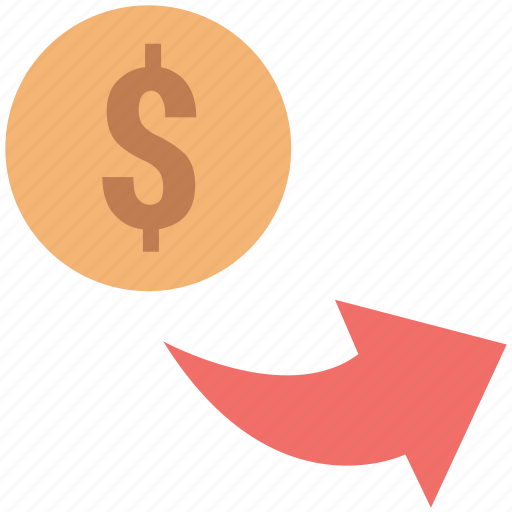 Dollar arrow, dollar earning, dollar sign, dollar transfer, earning, investment, investment guide icon - Download on Iconfinder