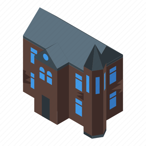 Mystery, creepy, house, isometric icon - Download on Iconfinder