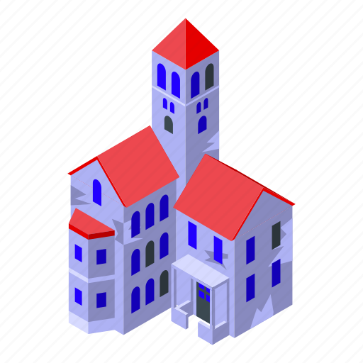 Night, creepy, house, isometric icon - Download on Iconfinder