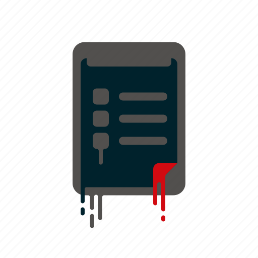 Blood, checklist, clipboard, dripping, liquid, melting, survey icon - Download on Iconfinder