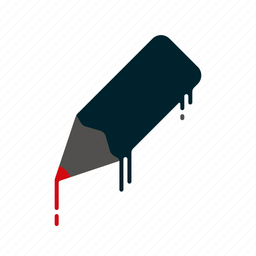 Blood, dripping, liquid, melting, pen, pencil, writing icon - Download on Iconfinder