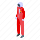 astronaut, isometric, space