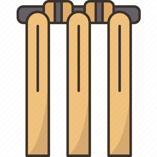 Wicket, pitch, cricket, stump, equipment icon - Download on Iconfinder