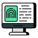 online fingerprint, online thumbprint, online biometric, biometry, computer thumbprint