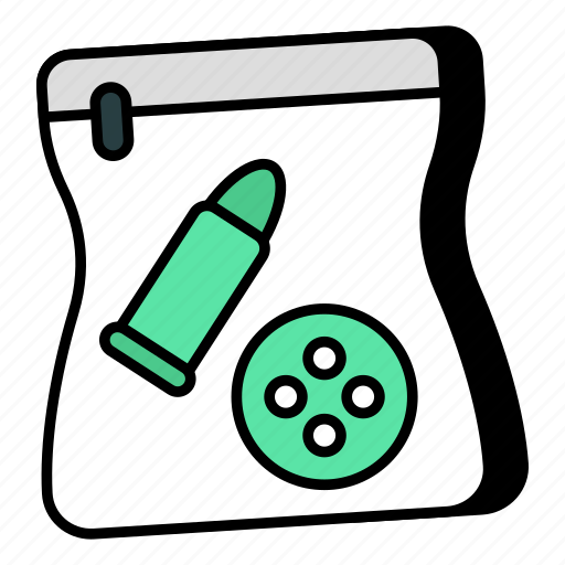 Bullet evidence, ammunition, cartridge, ammo, armament icon - Download on Iconfinder
