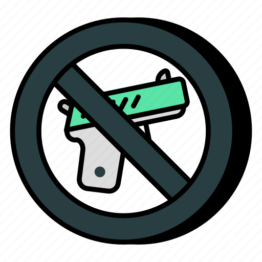 Mo gun, no pistol, shooting, no weapon, firearm icon - Download on Iconfinder