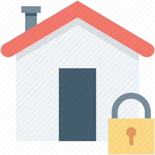 Home lock, house security, lock, padlock, real estate icon - Download on Iconfinder