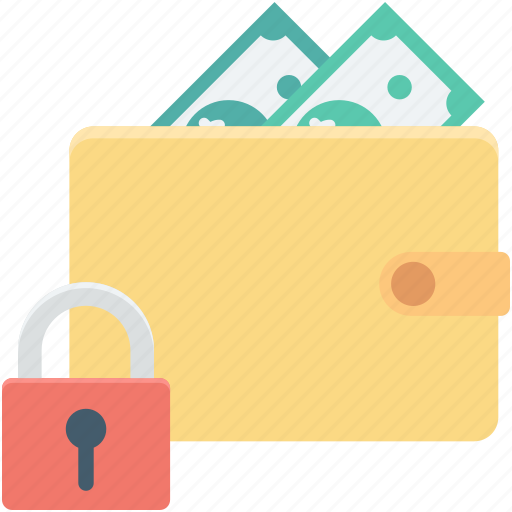 Lock, purse, secure money, wallet, wallet protection icon - Download on Iconfinder