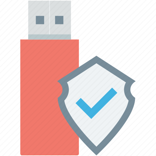 Data protection, data security, flash drive, shield, usb protection icon - Download on Iconfinder