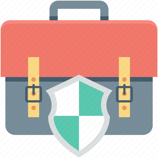 Bag, bag safety, briefcase protection, protection, shield icon - Download on Iconfinder
