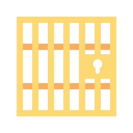 Correctional facility, jail, jail cell, lock-up, prison cell icon - Free download