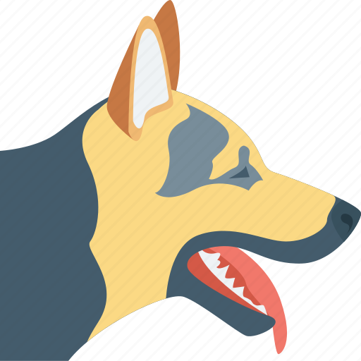 Animal, dog, german shepherd, k9 dog, police dog icon - Download on Iconfinder
