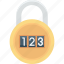 binary lock, binary numbers, digital lock, padlock, security system 