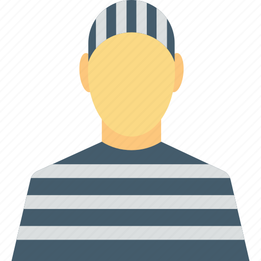 Arrested, inmate, prisoner, robber, thief icon - Download on Iconfinder